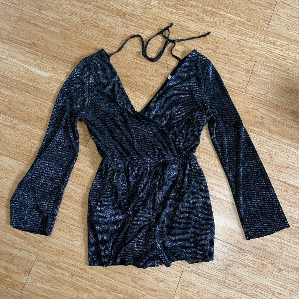 Target Sparkly Black Romper, size small